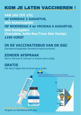 FLYER BUS 100 ROND POINT Vaccination Commune NL 3 4 6 Aug