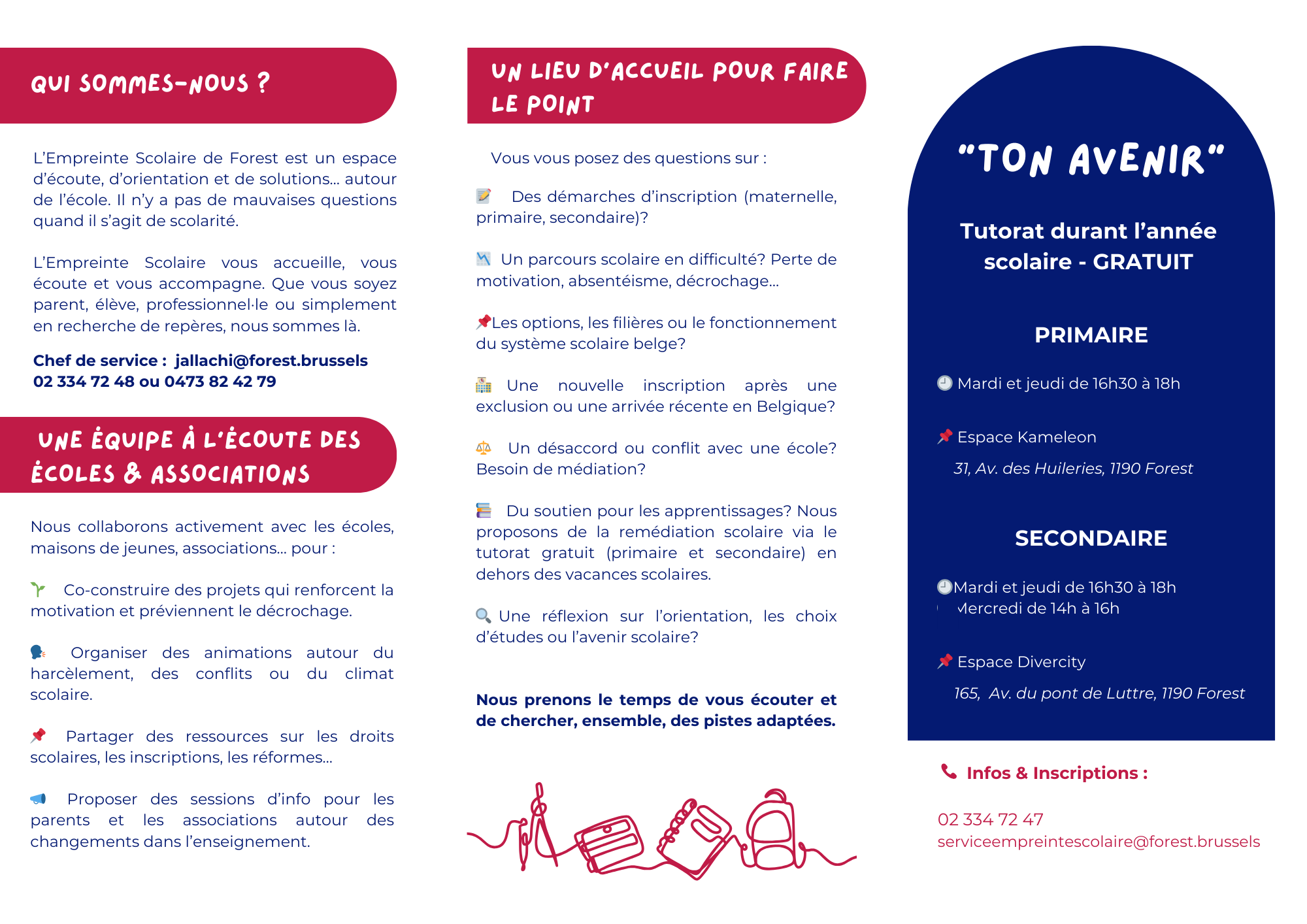 brochure d'activités