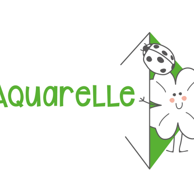 logo de la crèche aquarelle